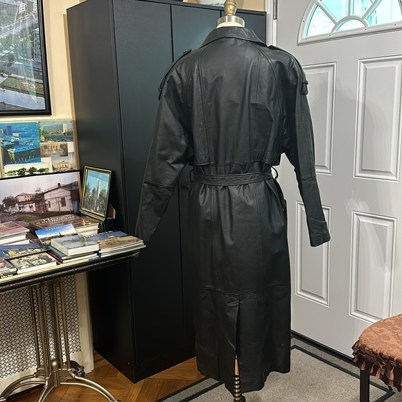 🌺🌺 NWT JESSICA ASH LEATHER COAT SIZE M - Picture 7 of 13